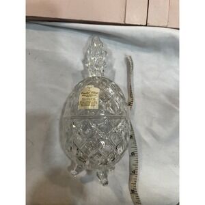Crystal Pineapple Canister Candy Jar 7.5" Contemporary Glassware Decor Beautiful